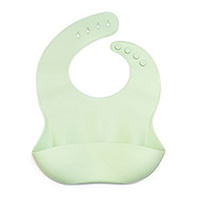 Нагрудник силиконовый Pastel green