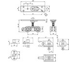 Комплект для раздвижных дверей Comfort - PRO SET 1 /rollers/ 80 (CFA170), фото 2