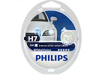 H7 Philips Whitevision 12V 55W 12972WHVSM + W5W