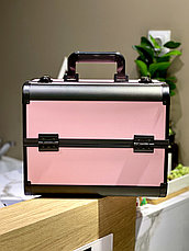 Бьюти-кейс для косметики «BuImer»  кейс для мастеров, черный розовый, фото 3