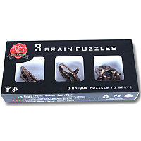 Набор металлических головоломок 3 Brain Puzzles