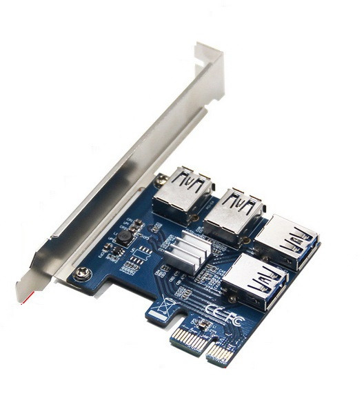 Плата расширения портов PCI-E на 4х USB3.0, ver.001 555808