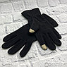 Перчатки флисовые черные Зимние для сенсорных экранов, фото 4