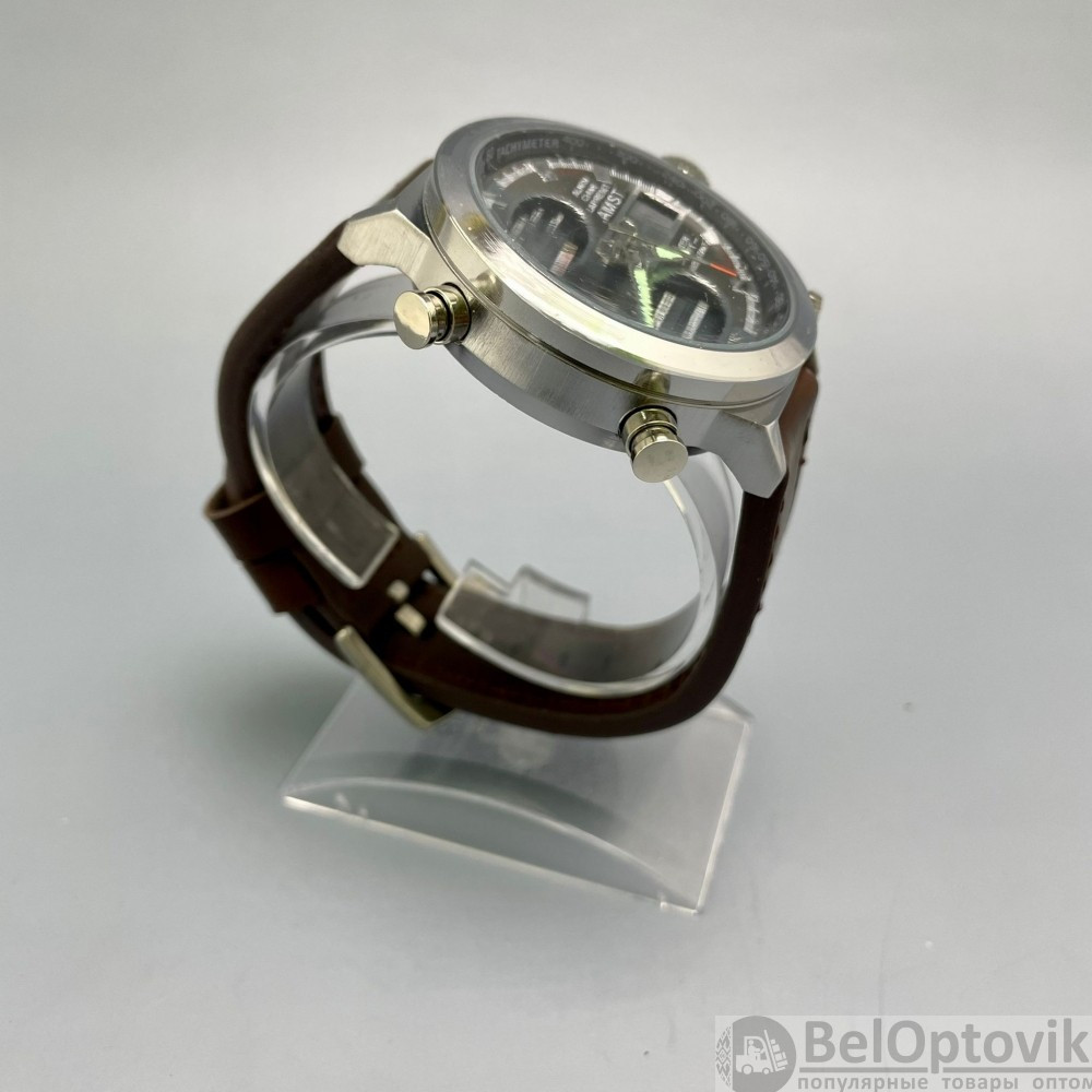Кварцевые часы AMST 3003 качество A Коричневые - фото 6 - id-p109393565