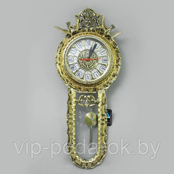 Бронзовые настенные часы с маятником - фото 1 - id-p19013382