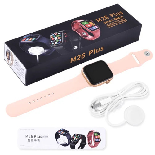 Умные часы Smart Watch M26 Plus 6 series Розовый - фото 6 - id-p170333340
