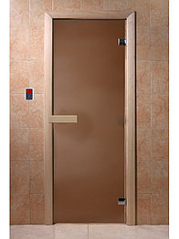 Стеклянная Дверь 700*1900 (Матовая,  6мм, 2 петли)