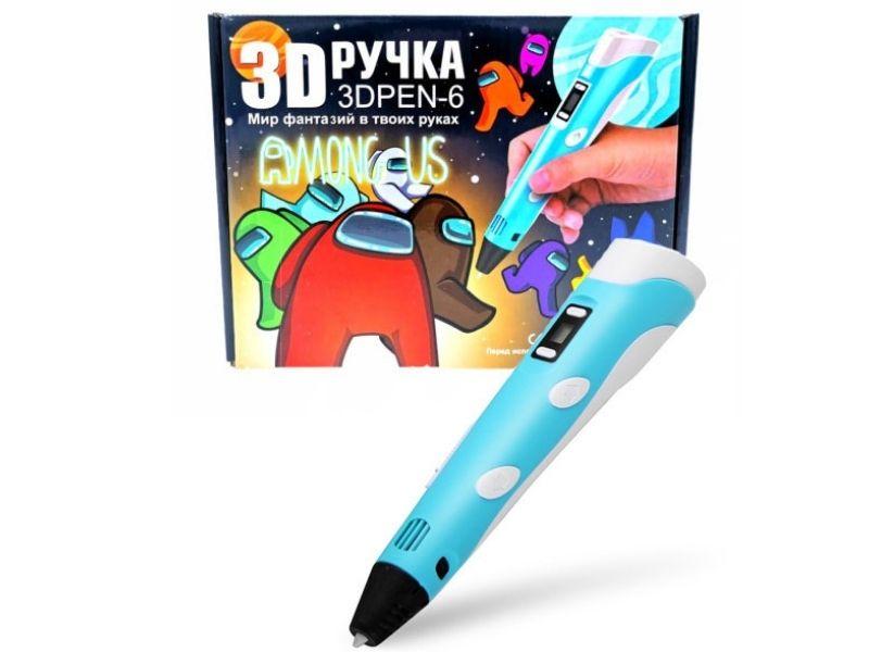 3D ручка Pen-6 с трафаретами - фото 1 - id-p170342493