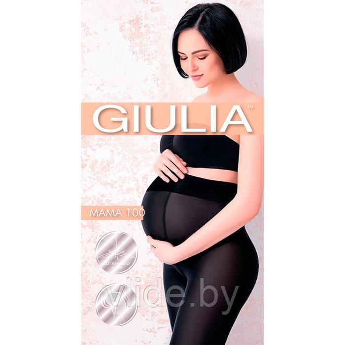 Колготки для беременных GIULIA MAMA 100 цвет чёрный (nero), размер 3 - фото 1 - id-p170342829