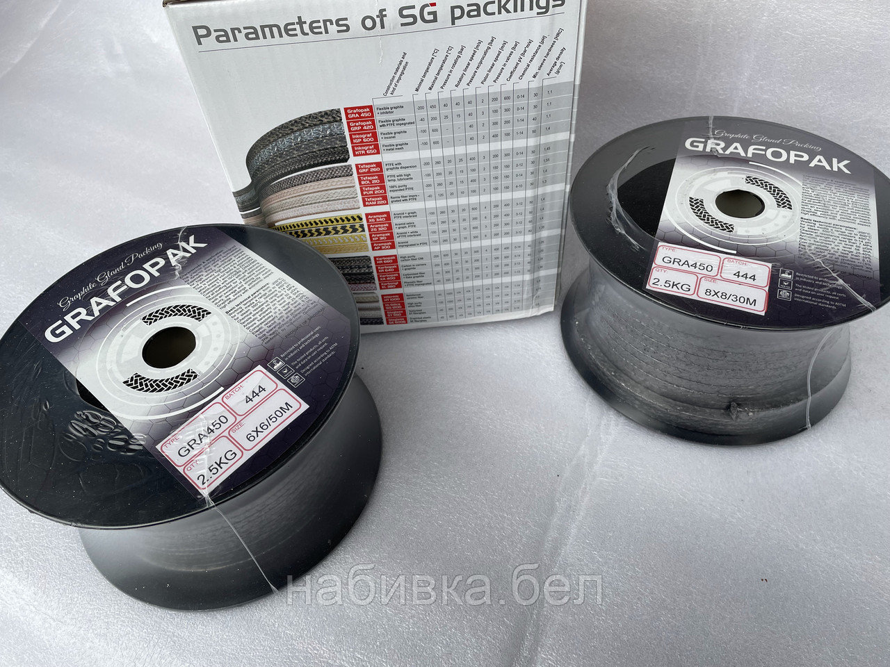 Сальниковая набивка Grafopak GRA 450 8x8 mm - фото 5 - id-p90017939