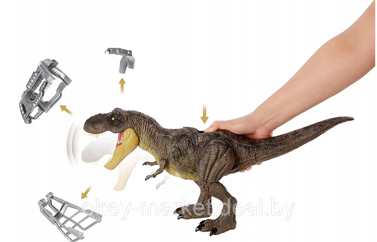 Фигурка Mattel Jurassic World Атакующий Тирекс, GWD67 - фото 3 - id-p170345277