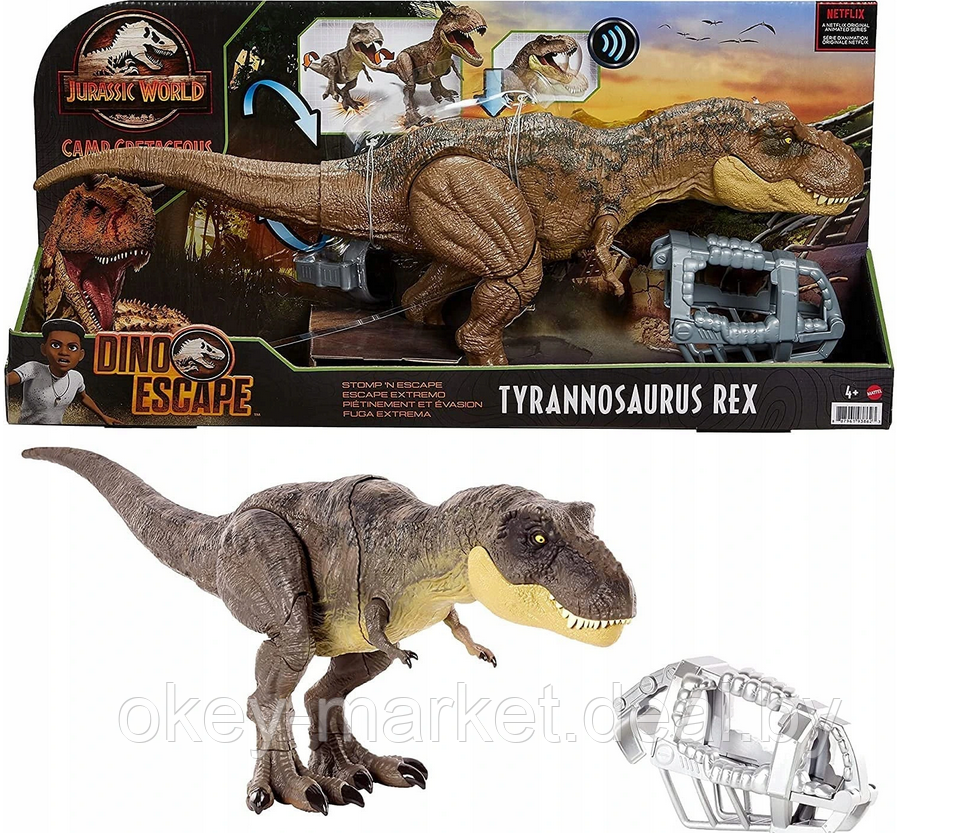 Фигурка Mattel Jurassic World Атакующий Тирекс, GWD67 - фото 8 - id-p170345277