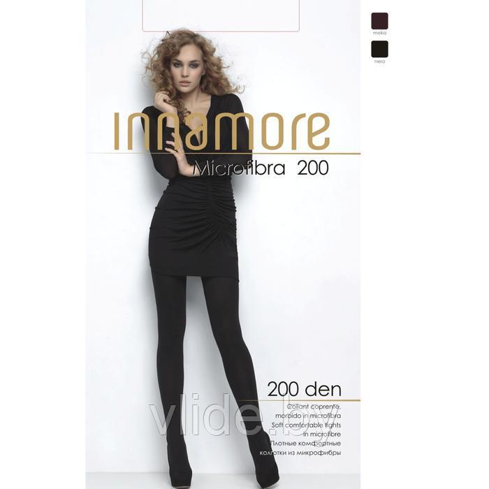 Колготки женские INNAMORE Microfibra 200 цвет чёрный (nero), р-р 4 - фото 1 - id-p170348600