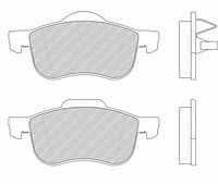 FDB1382 ZIGGER 713 00=573003B !колодки дисковые п.\ Volvo S80 98>/V70/S60 00>/C70 00-02/XC70 2.