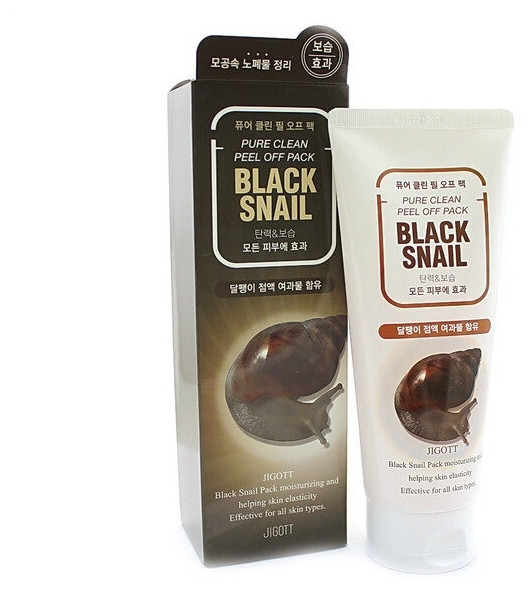 Пилинг-маска для лица МУЦИН УЛИТКИ BLACK SNAIL Pure Clean Peel Off Pack (JIGOTT), 180 мл