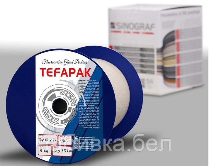 Сальниковая набивка Tefapak RAM 220 8x8 mm - фото 1 - id-p170349143