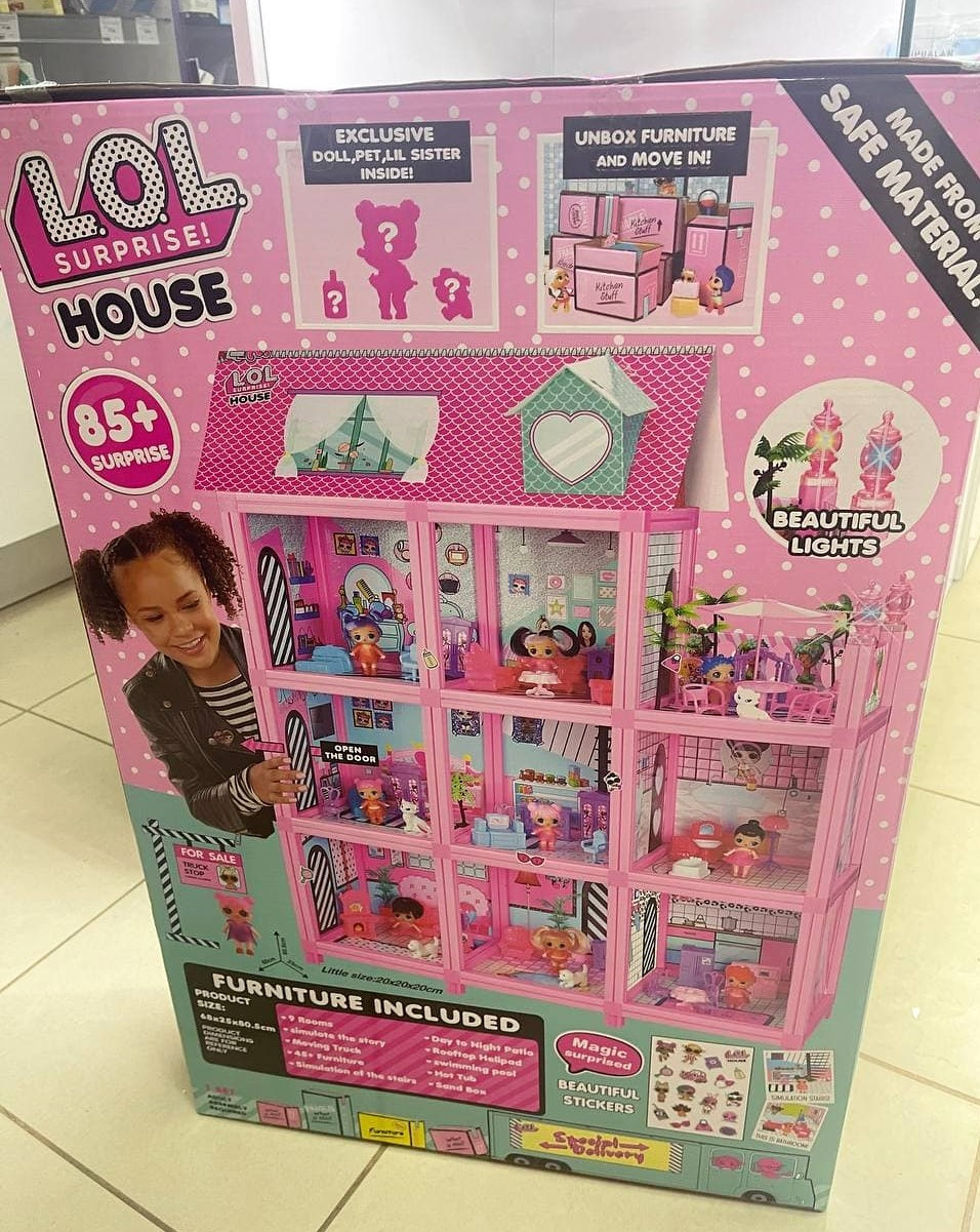 Детский игрушечный домик замок для кукол LOL Лол 85 сюрпризов - фото 1 - id-p160041526
