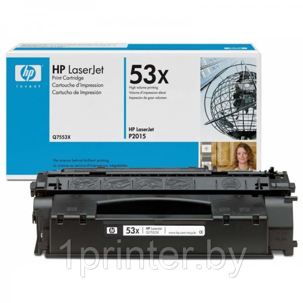 Заправка картриджа Q7553X (увеличенной емкости). Модельный ряд: HP LJ P2014/P2015/M2727 MFP