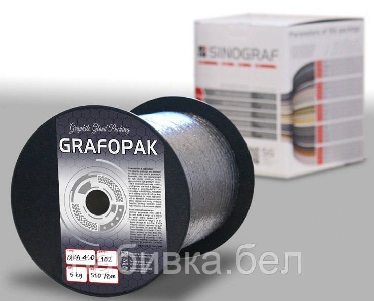 Сальниковая набивка Grafopak GRA 450 12x12 mm - фото 1 - id-p170349517