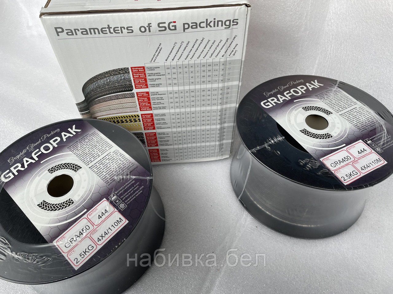 Сальниковая набивка Grafopak GRA 450 4x4 mm - фото 8 - id-p170349520