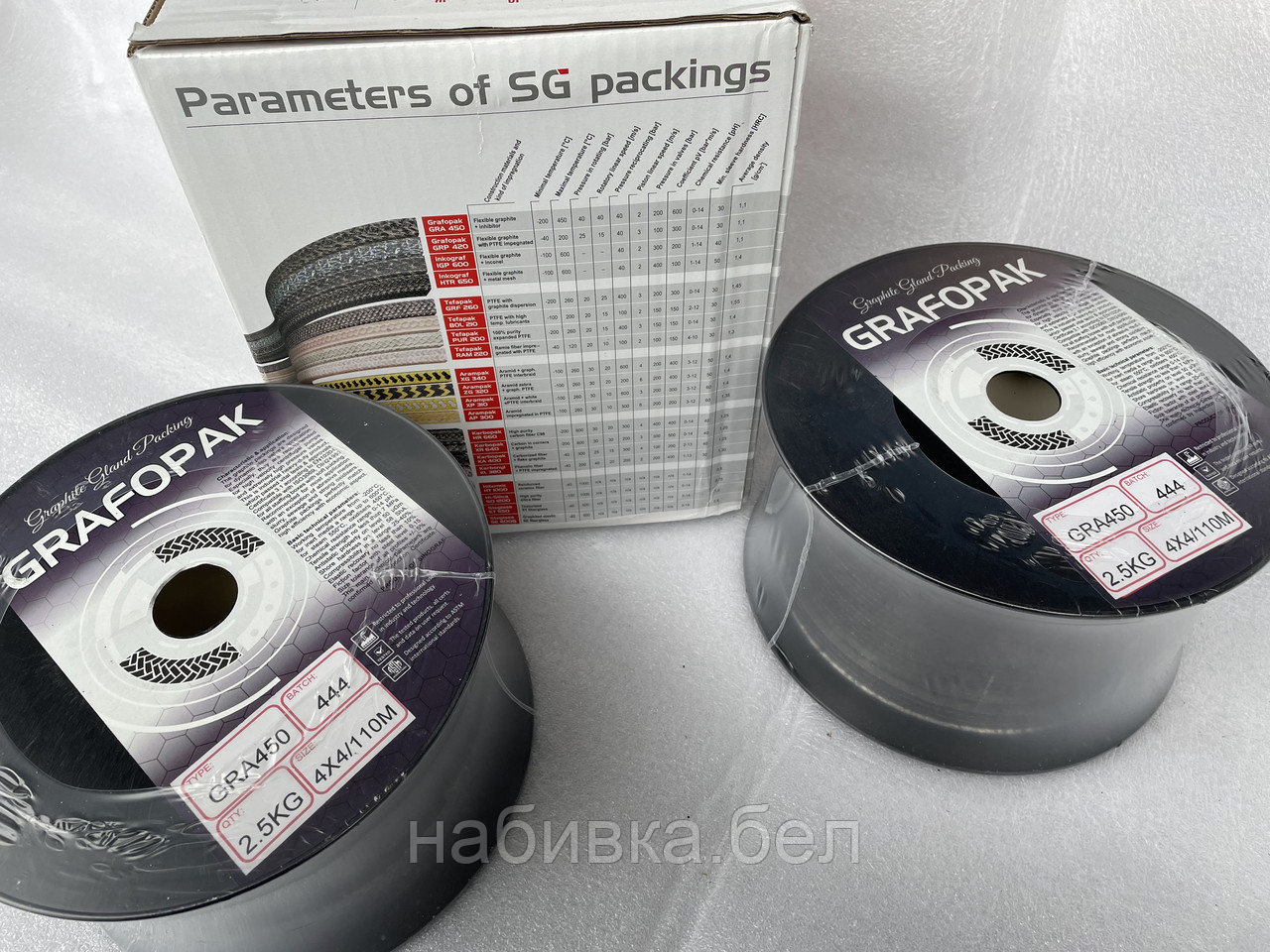 Сальниковая набивка Grafopak GRA 450 16x16 mm - фото 8 - id-p170349522