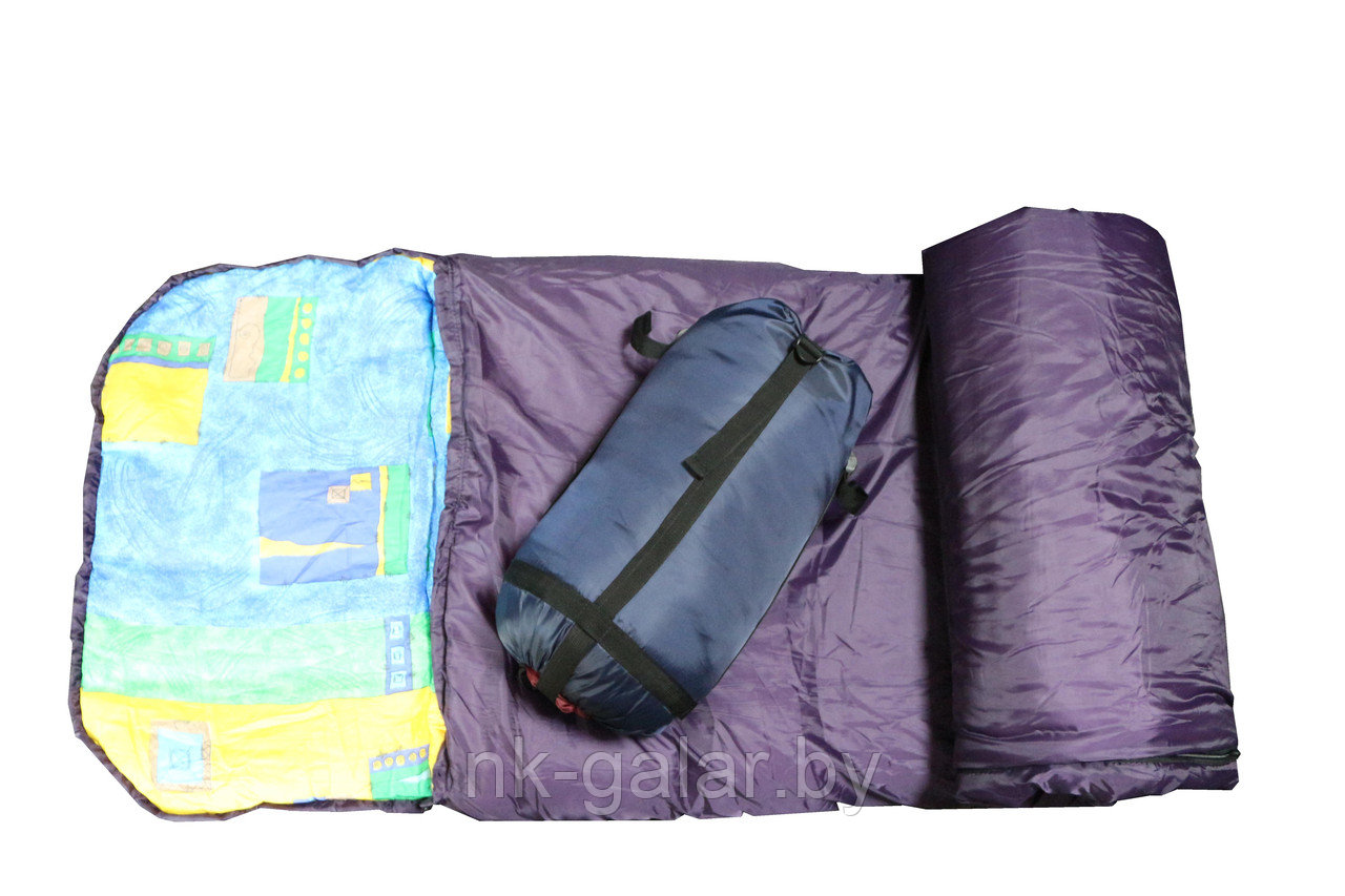 Спальный мешок с подголовником с  утеплителем синтепон СП2