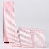 Лента декоративная "Нежность", 25 мм х 18 ярд., розовый