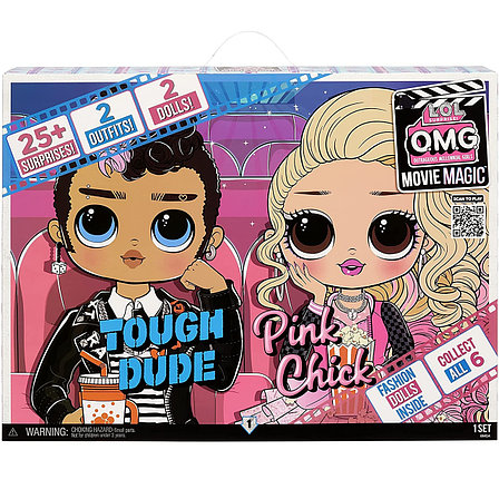 Игровой набор Куклы LOL OMG Movie Magic Tough Dude и Pink Chick 576501, фото 2