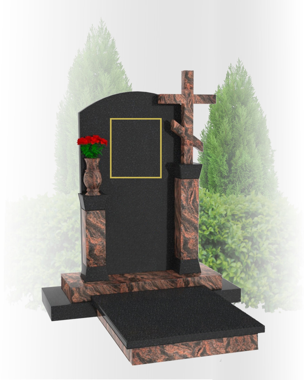 Памятник в виде креста X-5.027-2 - фото 1 - id-p168104046