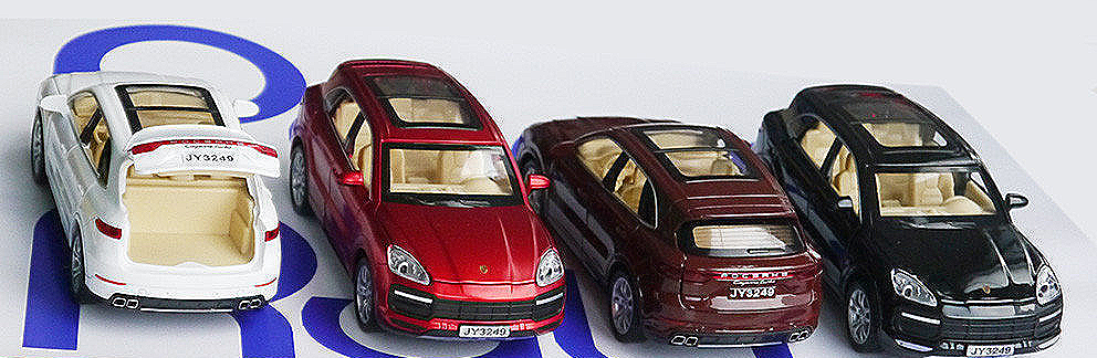 Металлическая машинка Porsche Cayenne Порш Кайен открываются двери, капот, багажник, горят фары, 15 см. DH - фото 1 - id-p170357464