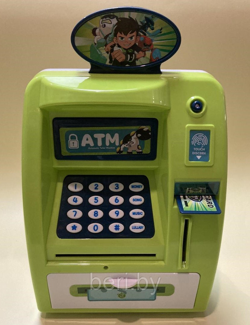 WF-3005 Детская копилка сейф+ банкомат с купюроприемником Ben 10, сейф детский - фото 2 - id-p170357991