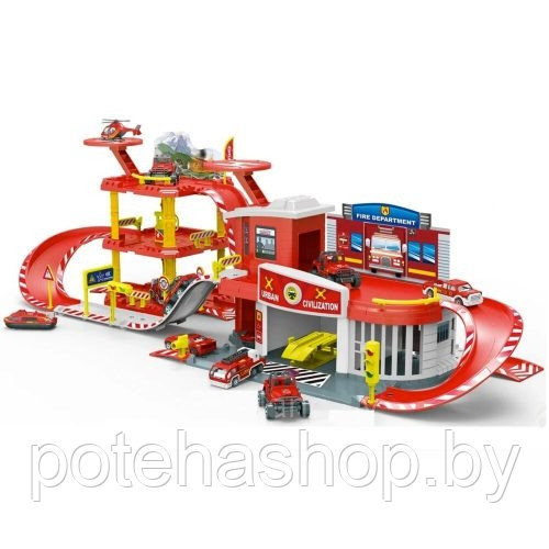 Игровой набор Паркинг "Пожарные", арт. 660-A205 - фото 1 - id-p108517353