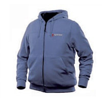Куртка-байка с электроподогревом водоотталкивающая(р.44-46, синяя, АКБ:5V, 2A, от 10000 mAh, 3 режима нагрева,