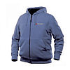 Куртка-байка с электроподогревом водоотталкивающая(р.46-48, синяя, АКБ:5V, 2A, от 10000 mAh, 3 режима нагрева,