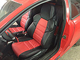 Чехлы Dinas Drive, универсальные, черно-красный, два передних, фото 5