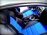 Чехлы Dinas Drive, универсальные, черно-синий, два передних, фото 5