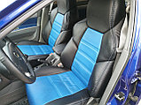 Чехлы Dinas Drive, универсальные, черно-синий, два передних, фото 4