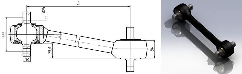 Головка АМАЗ штанги реактивной СБ арт. 101-2909021 - фото 4 - id-p19028281