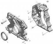 Картер КАМАЗ,ПАЗ дв.CUMMINS 6ISBe,6ISDe шестерен ГРМ арт. 4936423