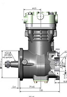 Компрессор КАМАЗ-4308,ПАЗ,КАВЗ (дв.CUMMINS ISBe 185,210,245) арт. 3122-200