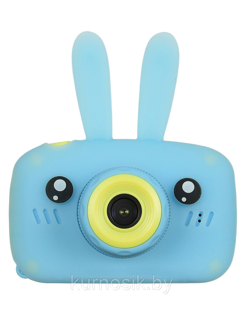 Детский фотоаппарат цифровой камера Зайчик голубой
