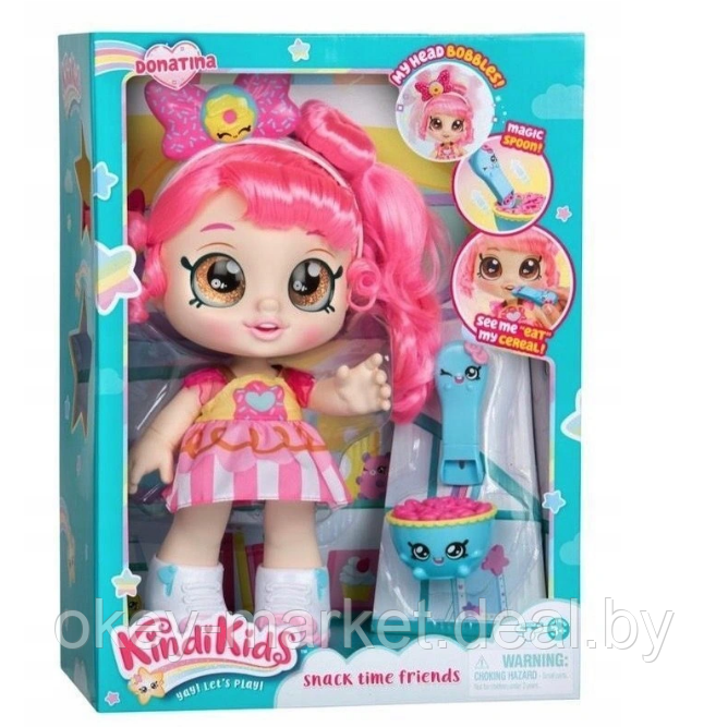 Кукла Kindi Kids Donatina с завтраком KDK50006