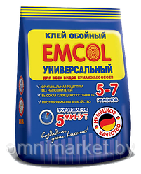 Клей обойный Emcol универсальный для бумажных обоев 5-7 рулонов 180 гр. (5 минут), Беларусь
