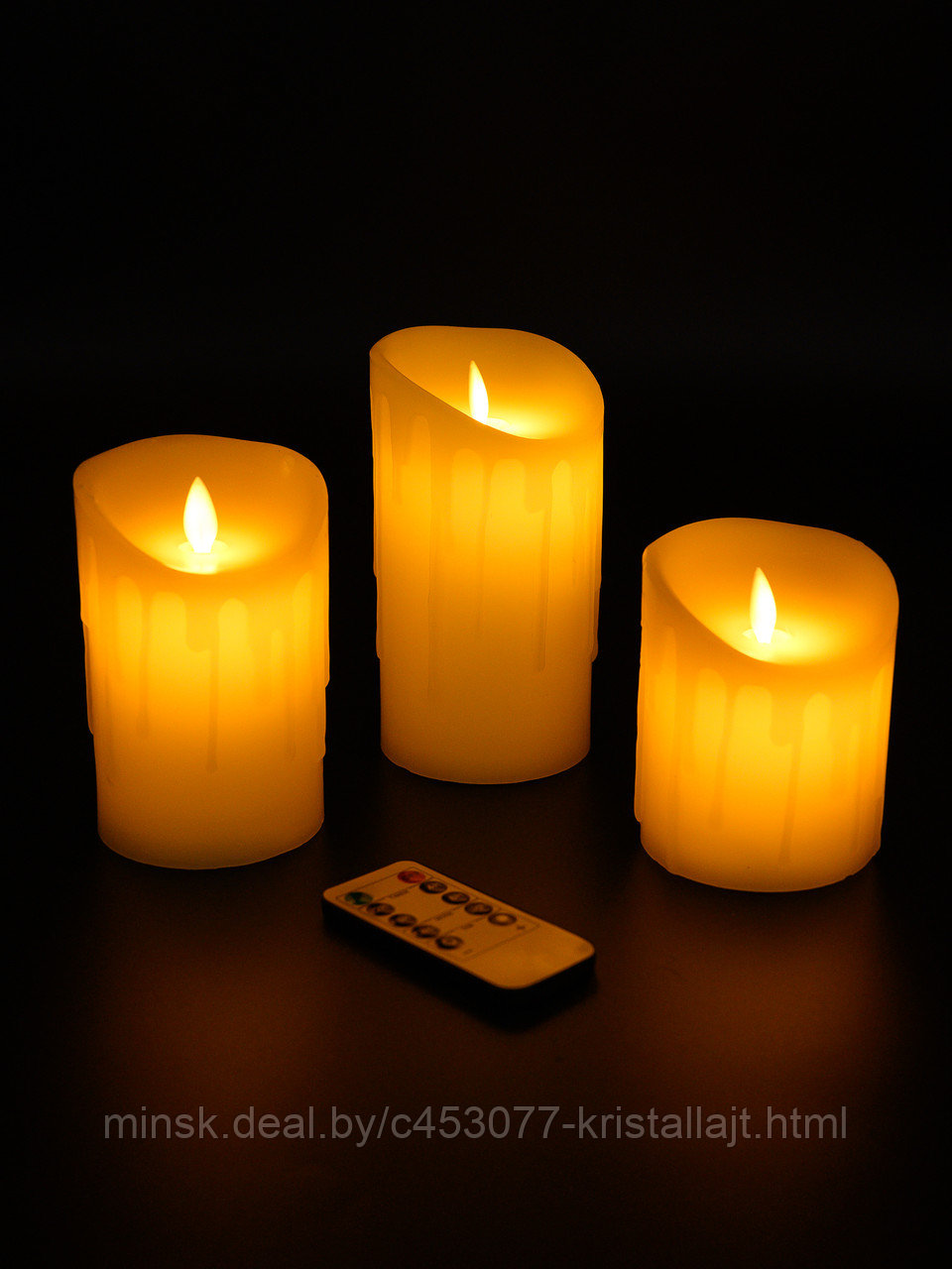 Декоративный светодиодный светильник (комплект из 3 свечей) TL-940X3WR - фото 1 - id-p170362866