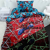Детское постельное белье «Человек Паук» Паутина Neon 722217 (1,5-спальный) Светится в темноте