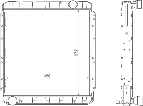 Радиатор КАМАЗ-5320 медный 3-х ряд. арт. 5320-1301010 - фото 2 - id-p19029460