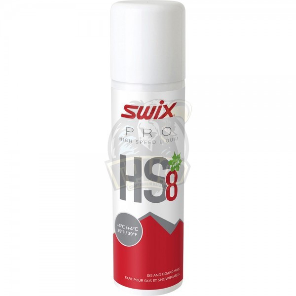Парафин жидкий безфтористый Swix HS8 Red -4C/+4C, 125 мл (арт. HS08L-12)