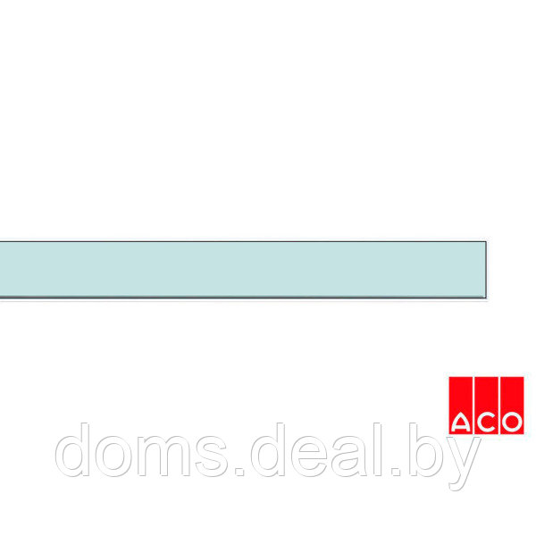 Решётка из стекла (хром) для прямого канала ACO ShowerDrain E-line ACO E-line - фото 1 - id-p138617163