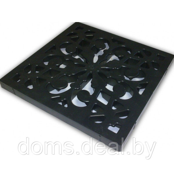 Дождеприемник Ecoteck пластиковый 300х300 в сборе с пластиковой декоративной решеткой (черная) Ecoteck - фото 3 - id-p135735022
