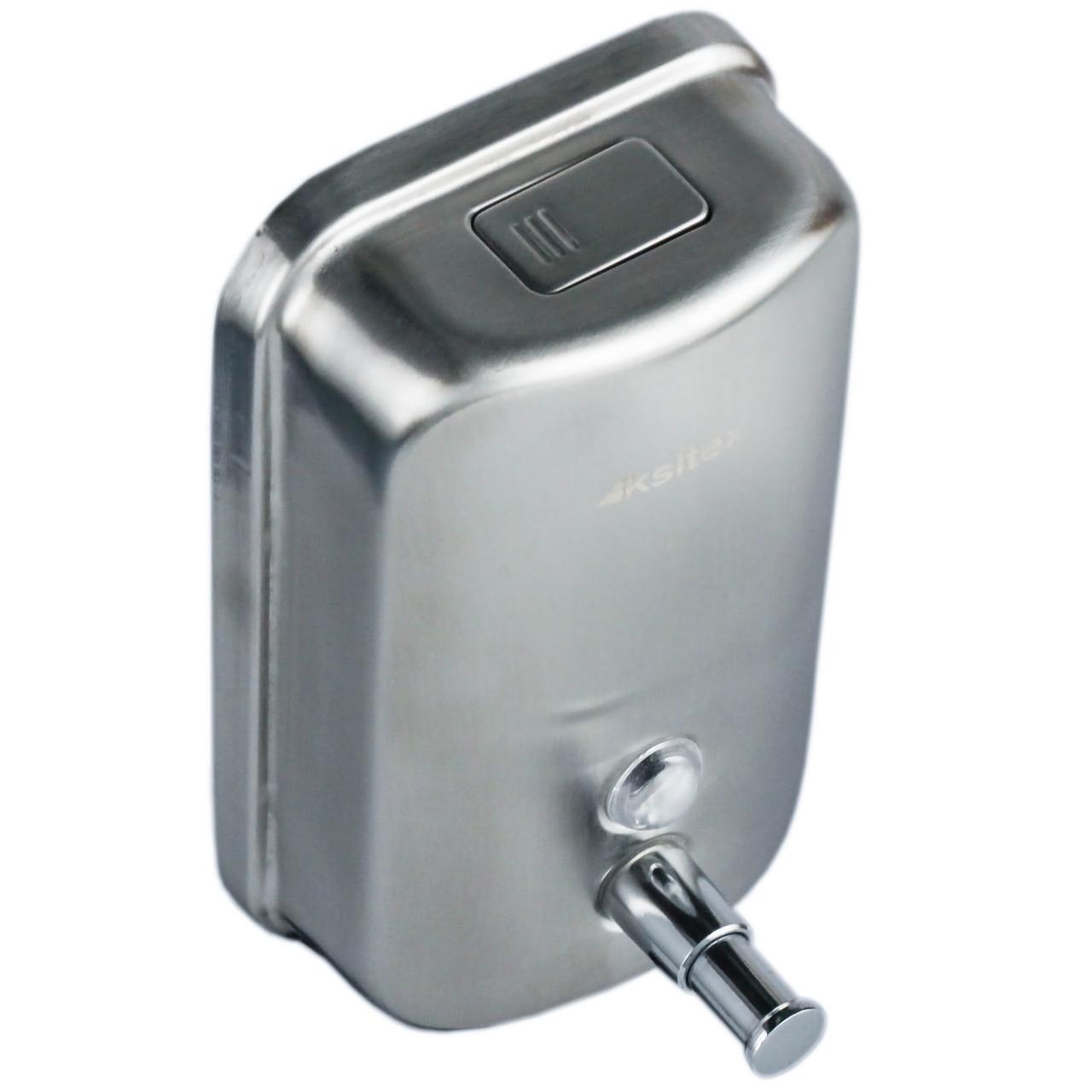 Дозатор для жидкого мыла из нержавейки Ksitex SD 2628-1000М, матовый (1000 мл) - фото 2 - id-p40210970